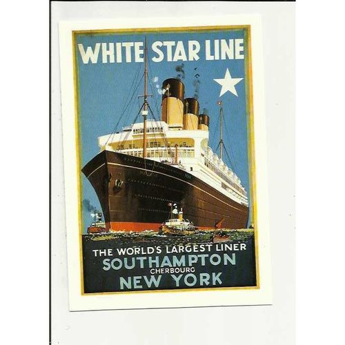 A Mumbles Railway Publishing Postcard MRP/210 WHITE STAR LINE Majestic