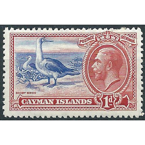 Cayman Islands 1935 SG98 1d Ultramarine & Scarlet Mounted Mint .. ..