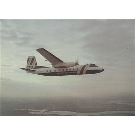 BAF British Air Ferries Limited Handly Page Dart Herald Aircraft Postcard A16339