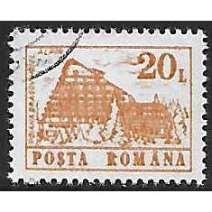 Romania Mi 4712 X: 20 L. orange Definitive Stamp: Hotels: Alpin, Polona Braşov.