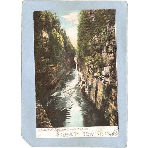 New York Au Sable Chasm Adirondack Mountains Au Sable Chasm ny_box5~1484