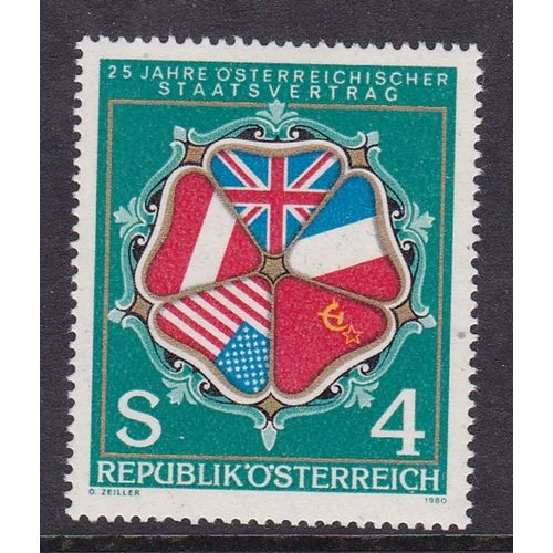 AUSTRIA 1980 25th ANNIV STATE TREATY MINT SG1871