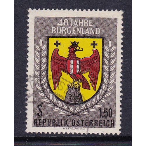 AUSTRIA 1961 40TH ANNIVERSARY OF BURGENLAND USED SG1376