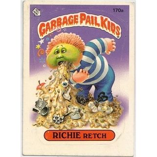 GARBAGE PAIL KIDS ' RICHIE RETCH ' card # 170a (1986)