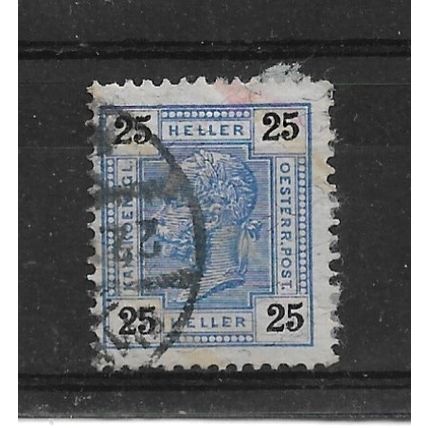 Austria.SG145b 25h Blue.Fine Used.Aug22