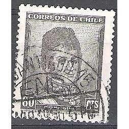 Chile 1948 Michel 360X O Cote (2005) 0.20 Euro Bernardo O'Higgins Cachet rond