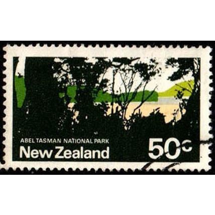 New Zealand 1970 Abel Tasman National Park 50c Used Stamp