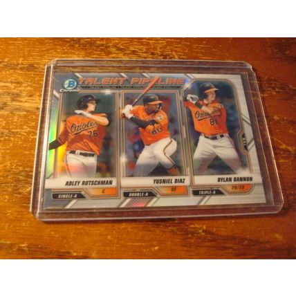 2020-2022, Bowman, 4-Cards, w/Rc's, ADLEY RUTSCHMAN, Orioles