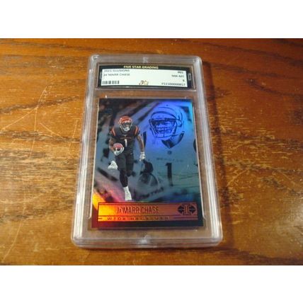 2021 Panini Illusions, Graded Near Mint 8, JA'MARR CHASE Rc, Bengals