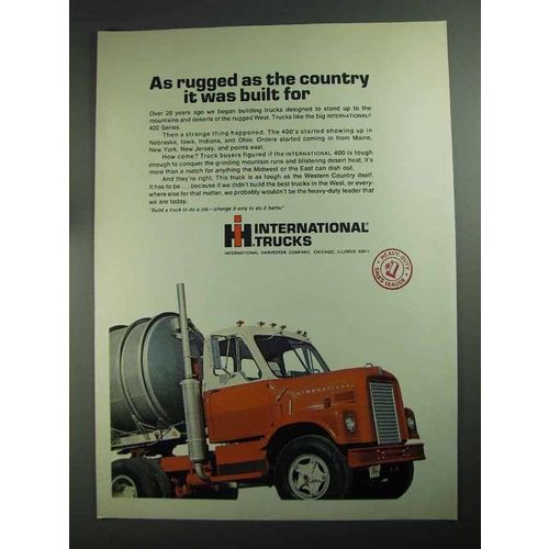 1968 International Harvester 400 Truck Ad - Rugged