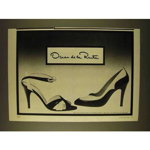 1979 Oscar de la Renta Shoes Ad