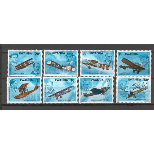 Rwanda 1978 Airplanes - 1978 Aviation History MNH