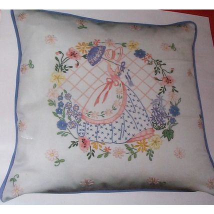 1998 Anchor Embroidery - - Crinoline Lady - - Pillow - - MIP