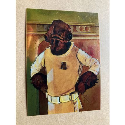 Star Wars Finest Base trading Card # 5 Admiral Ackbar (A) 1996 Topps