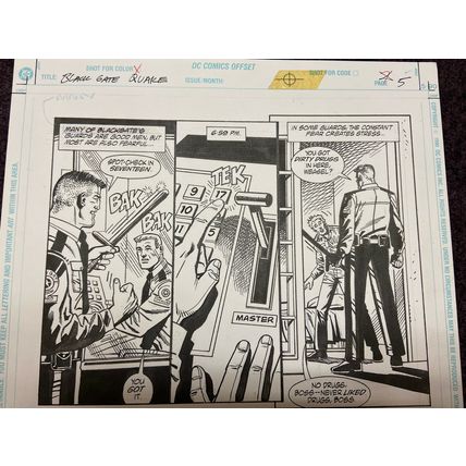 Batman: Blackgate Isle of Men #1 p5 (1998) Aparo Cataclysm Guard Beats Inmate
