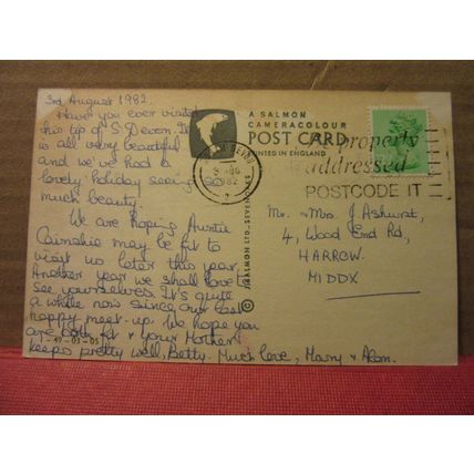 multiview, HOPE COVE, DEVON used postcard by J. Salmon 1982 pm =