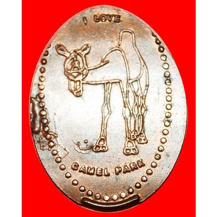 ELONGATED 5 EUROCENTS: CYPRUS ★ I LOVE CAMEL PARK!★LOW START★NO RESERVE
