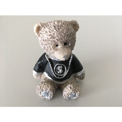 BEAR WITH MEDALLION FIGURINE