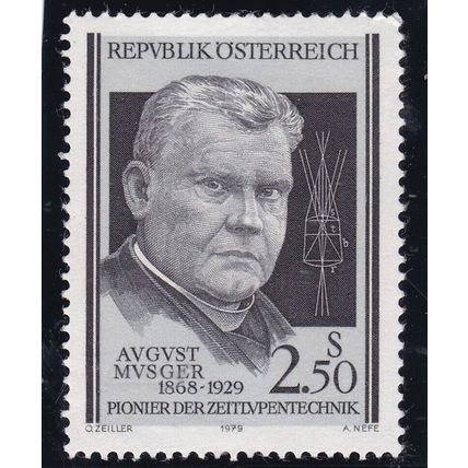 Austria 1979 August Musger Mint Never Hung SG 1858 VGC