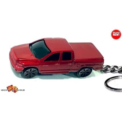 RARE KEYCHAIN RED DODGE RAM 1500 TINTED WINDOWS CUSTOM Ltd Ed GREAT GIFT