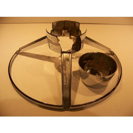 1965 CHRYSLER NEW YORKER STEERING WHEEL HORN RING AND CAP OEM #2530215