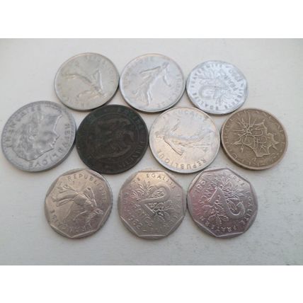 France - 50 different coins - Mix Dates and Mixed Values #2