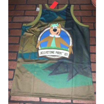 YOGI BEAR JELLYSTONEPARK Headgear Classics Basketball Jersey~Not Worn~M L XL XXL