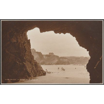 On Tolcarne Beach, Newquay, Cornwall, 1929 - Judges RP Postcard