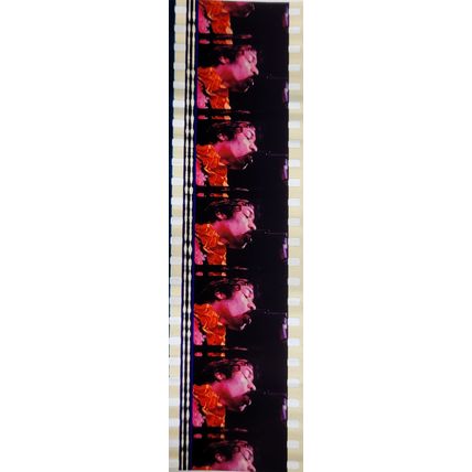 Jimi Hendrex. Pk MTP - b049w . 1 STRIP OF 5 - 35MM FILM CELLS. A very rare strip