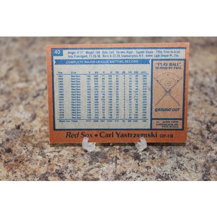 1978 topps baseball red sox *a.l. all-star* carl yastrzemski card#40