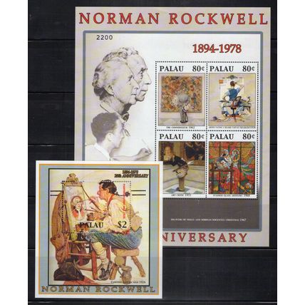 Palau 748 MNH Norman Rockwell Artist Paintings ZAYIX 0524L0078