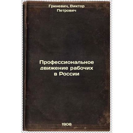 Professional'noe dvizhenie rabochikh v Rossii. In Russian /Trade Union Moveme...
