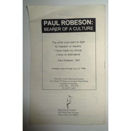 BLACK RUSSIAN - PROGRAM - JUNE 1998 - BLUE HERON THEATRE,