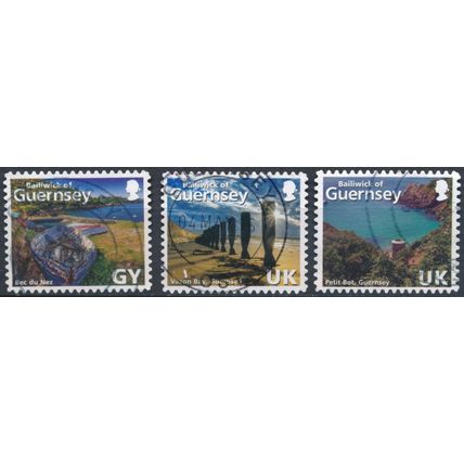Love The Bailiwick: 3 Values - Guernsey 2014 - FH - SG 1526 & 1533/4