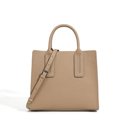 Genuine Leather Women Top Handle Straw Crossbody Bags Grey