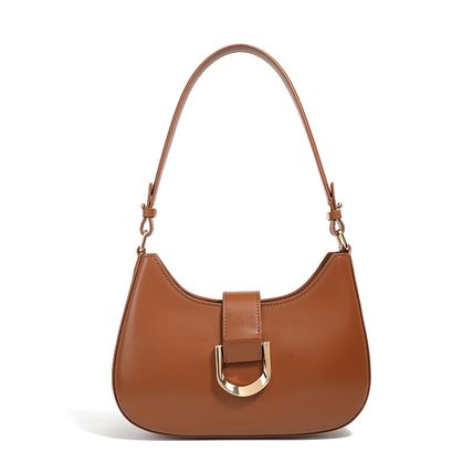 Women Genuine Leather Shoulder Bag Brown