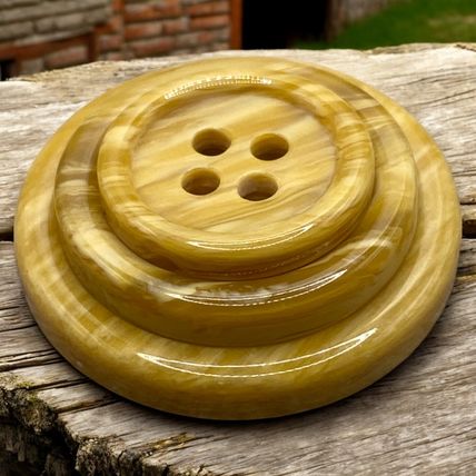 Resin Wooden Grain Looking Buttons 3 Sizes 4 Hole Sewing Knitting 15mm 20mm 25mm