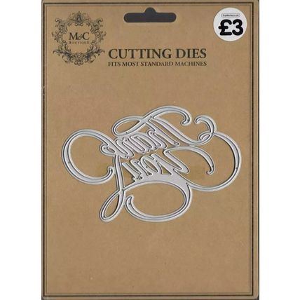 M&C Boutique. Thank You Die. Die Cutting Cardmaking Scrapbooking Crafts