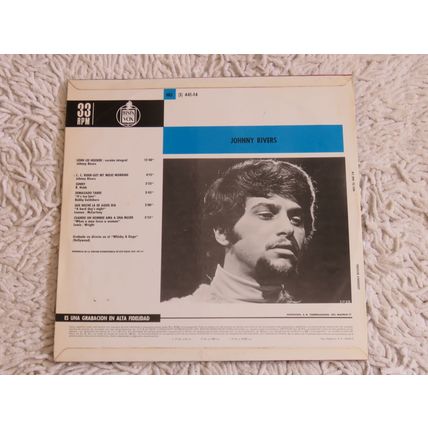 JOHNNY RIVERS, ESTERO VINYL LP. SPANISH COPY