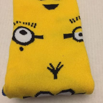 NEW 3 Pairs Minions Crew Socks Shoe Size 6-12