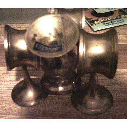 Napkin holders solid brass set of 4