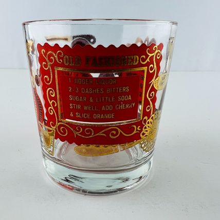 Whiskey Sour Old-Fashioned Rocks Recipe Cocktail Lowball Glass Vintage