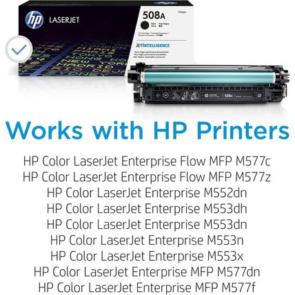 HP 508A Black Toner Cartridge | Works with HP Color Laserjet Enterprise M552, M5