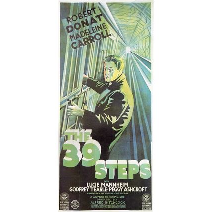 The 39 Steps-1935 Poster Canvas Movie Film Print A0 A1 A2 A3 A4 A5 A6 Art Wall D