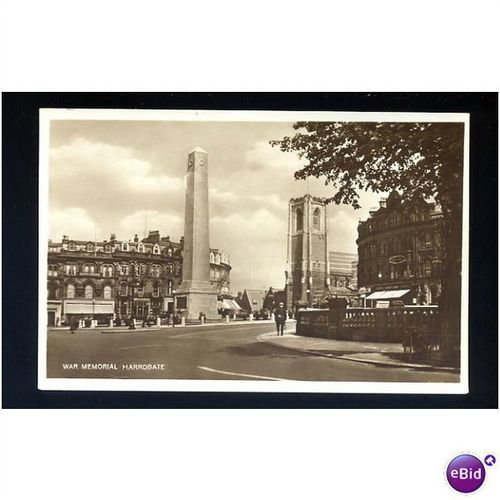 Yorkshire HARROGATE War Memorial Postcard