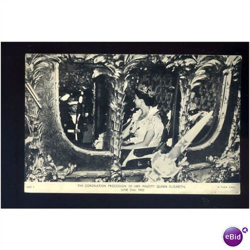 Royalty 1953 CORONATION Procession Postcard by Tuck (CHT 1)