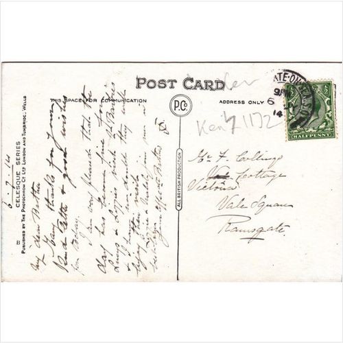 Westgate-on-Sea Town Hall Kent Postcard (KEN71172)