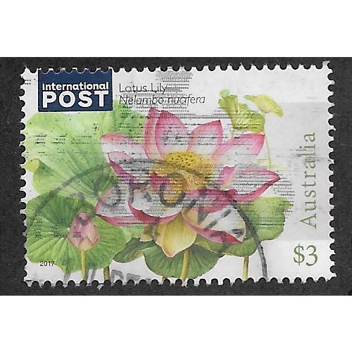 AUS 2017 $3.00 'WATER PLANTS - LOTUS LILY' FINE USED EBID62-906)