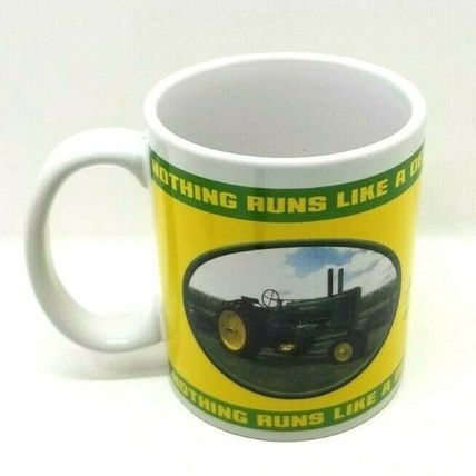 John Deere Tractor Mug Coffee Cup Nothing Rides Like Deere Yellow & Green (G27)