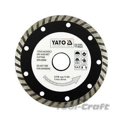 Yato Diamond blades disc 115-230mm turbo type for stone concrete ceramic bricks